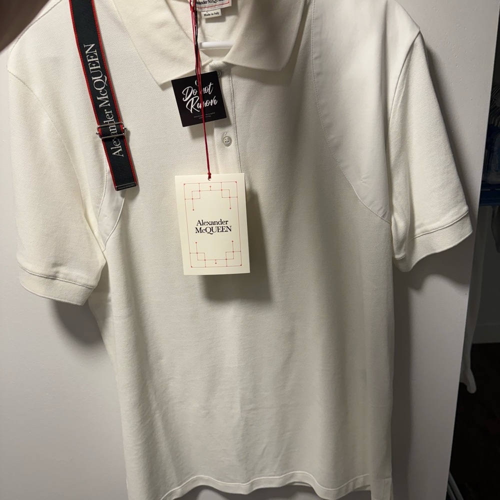 Alexander McQueen Ivory Polo Shirt